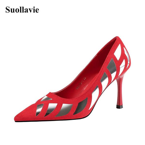 

dress shoes fashion women pumps stiletto mixed colors pointed toe ladies office shallow high heels party, Black