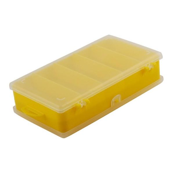 

fishing accessories tackle box double-sided with separator line lure tray waterproof sealed sun-proof storage green orange