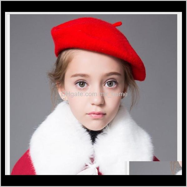 

accessories baby maternity drop delivery 2021 autumn winter baby girls princess hats cute kids warm woolen hat children caps child cap zd90n, Yellow