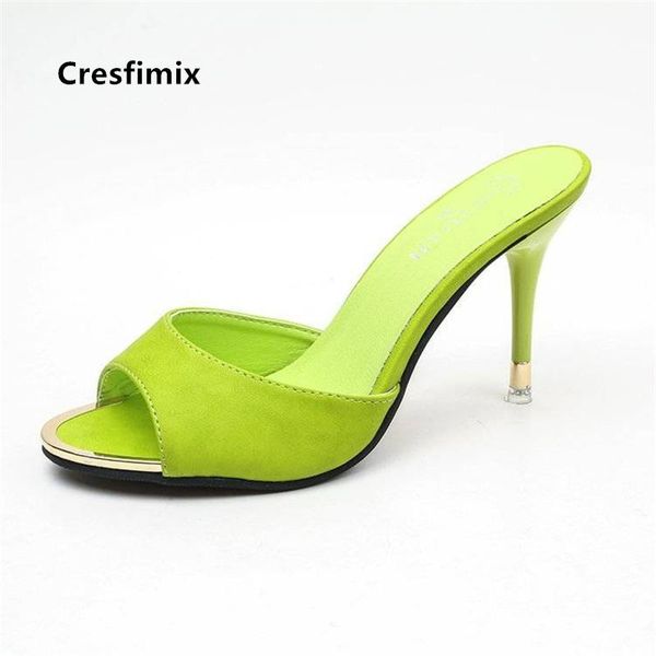 

dress shoes cresfimix women classic peep to green stiletto ladies casual summer street high heel party pink c5831, Black