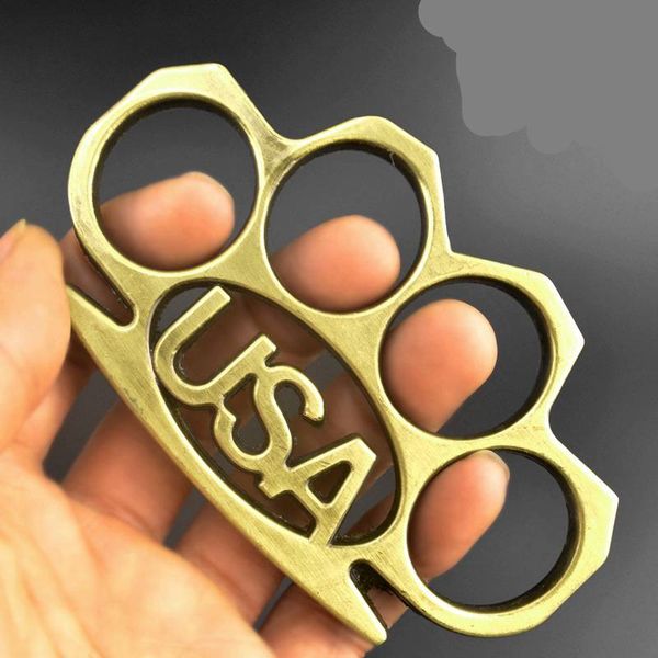 

metal usa finger tiger fist clasps four fingers self defense weapon rings hand clasp legal defense knuckle copper ring hw93 1487 z2
