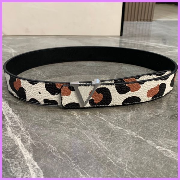 

new leopard print belt fashion women belts designer mens business belt reversible letters needle buckle waistband designers casual d219074ff, Black;brown