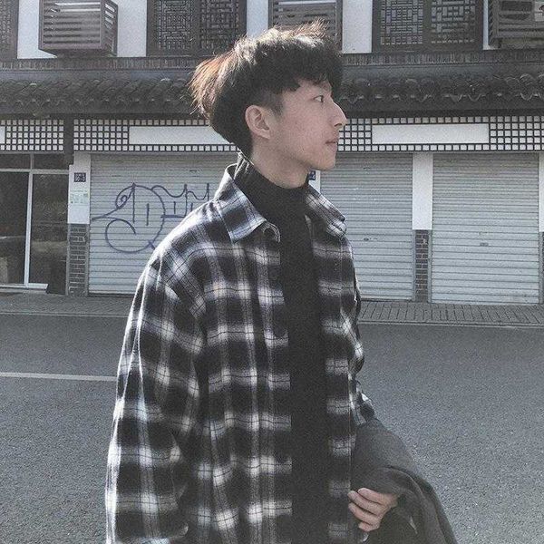 

2121 spring all-match shirt men's slim fit men long sleeve oversized shirt plaid male casual large size 5xl 210721, White;black