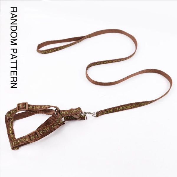 

patch chest back leash nylon pet products brown dog collars & leashes