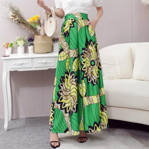 

skirts women's printed skirt elastic waist high fashion casual pleated puff, Black
