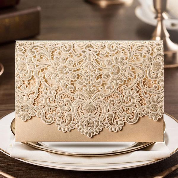 

greeting cards 10pcs decorative invitation flower floral display decorations wedding event inviting party accessories