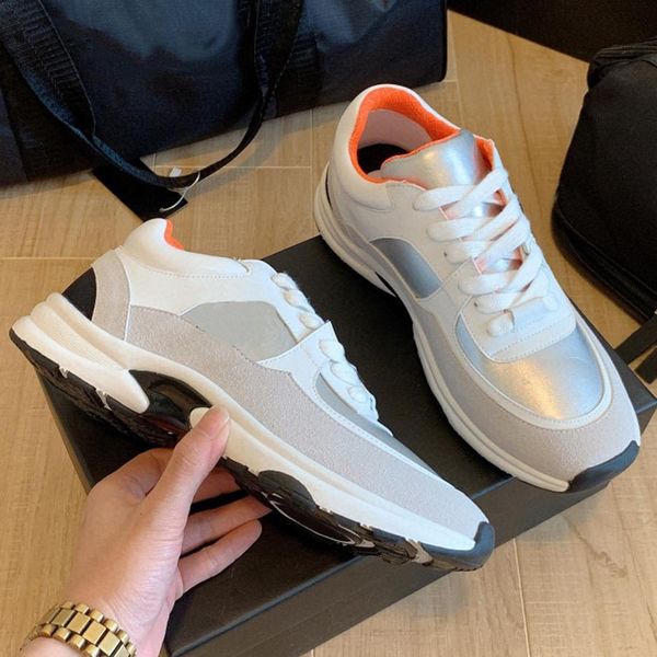 

fashion designer shoes real leather handmade multicolor gradient technical sneakers women famous shoe trainers bagshoe1978 56, Black