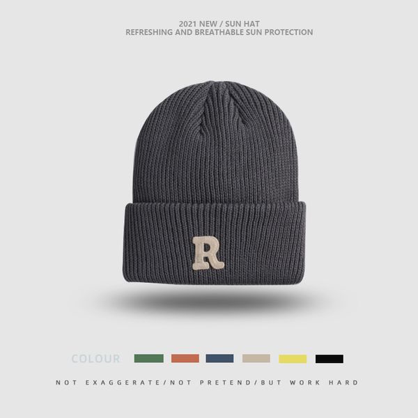 

designer beanie knit hat men's and women's winter hat luxury fashion warm letter casual outdoor, Blue;gray
