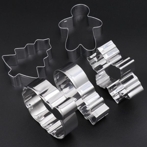 

baking moulds 8 pcs christmas cookie cutter molds stainless steel