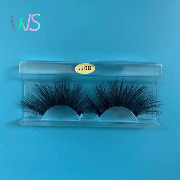 

false eyelashes 1 pair 25mm 3d mink lashes paper box custom packaging label makeup dramatic long thick strip reusable