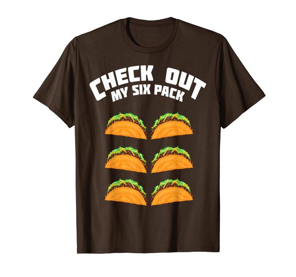

cute check out my six pack taco nacho ab shirt for cool boys, White;black