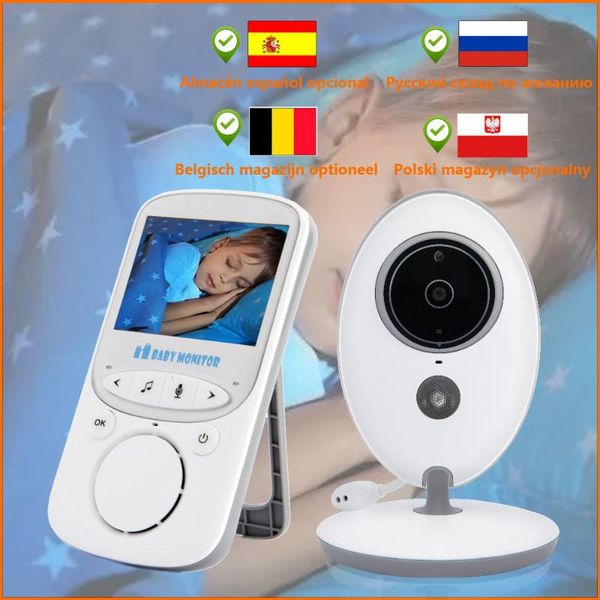 

baby camera walkie talkie babysitter 2.4inch wireless lcd audio video monitor vb605 radio nanny music intercom ir 24h camcorders