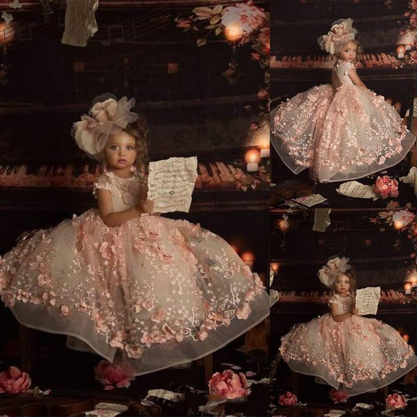 

ball gown flower girl dress pageant dresses tiered backless first communion gowns for girls, White;blue