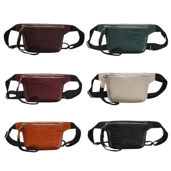 

waist bags ladies chest women leather fashion pattern shoulder fanny belt pack for outdoor shopping traveling ornament
