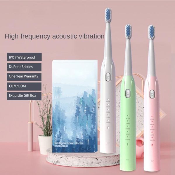 

smart electric toothbrush sonic usb charger ipx7 automatic household dental gift box oral b