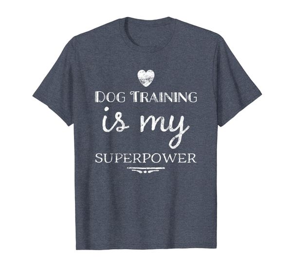 

dog lovers shirt dog training is my superpower gift tee, White;black
