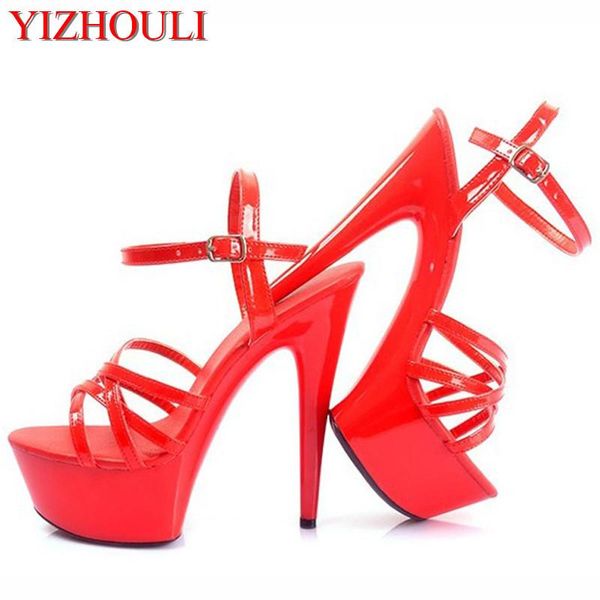 

white / black 15cm super high heel platforms pole dance performance star model shoes, wedding shoes sandals