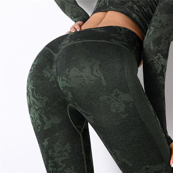 

running pants women ribbed gym training push up stretchy workout yoga tight fitness camouflage female high waist elastic legging, Black;blue