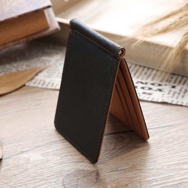 

wallets men's wallet short leather pu solid thin, Red;black