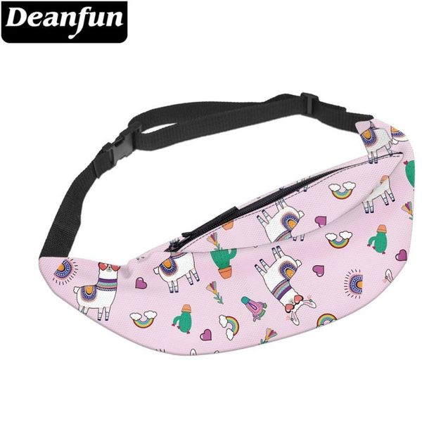 

waist bags deanfun heart llama cactus packs belt zipper bag water resistant adjustable pouch drop yb-69
