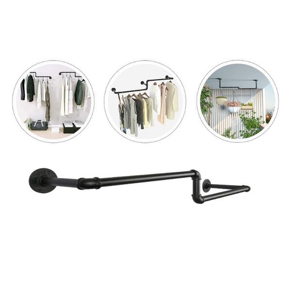 

hooks & rails 1pc clothing hanging rack wall-mounted wall storage clothes hanger