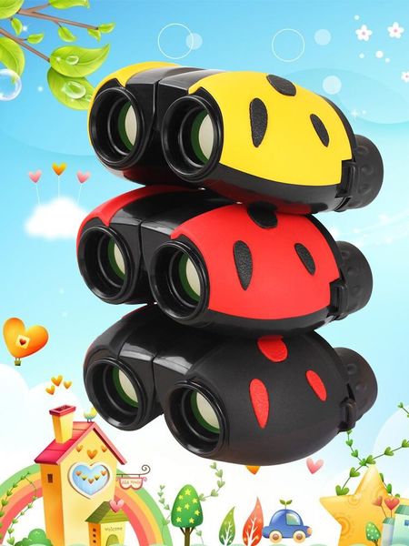 

telescope & binoculars cartoons quality 8x22 children for kids material compact hunting camping game toy gift
