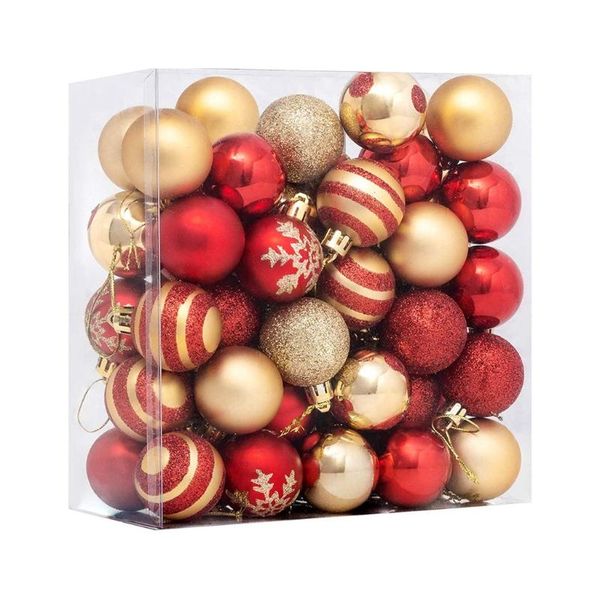 

party decoration 50pcs christmas balls ornaments decorations hanging tree pendants year gift crafts