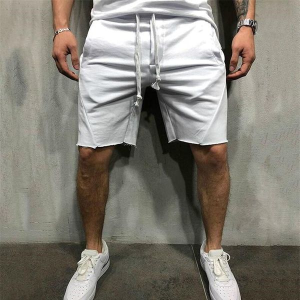

running shorts men short sports jogging casual plus size solid color drawstring fitness fifth pants waistband, Black;blue