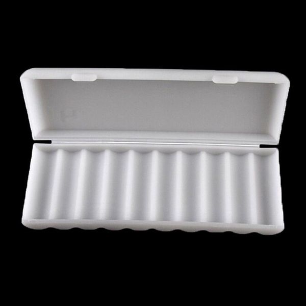 

storage boxes & bins 10x18650 battery holder case 18650 box white hard cover organizer container 1pc