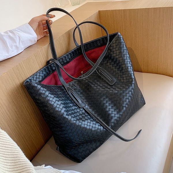 Designers Handbags de Luxo Vintage Womens Bags Weave Mulheres Ombro Feminino Tophandle Moda Marca