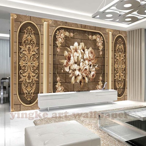 

wallpapers custom murals 3d po wallpaper europe luxury art flower wall paper background decorative painting mural