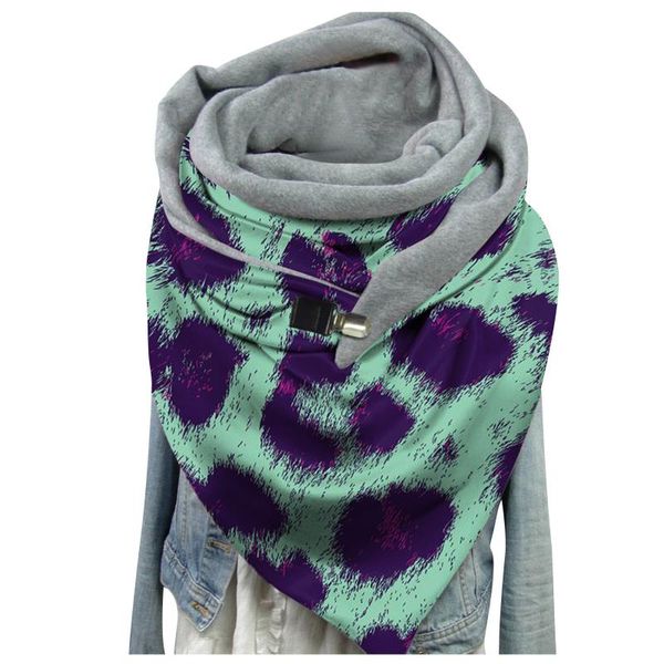 

scarves fashion women cute cat print scarf hijabs female lady retro multi-purpose shawl button femme wraps foulard bufand, Blue;gray