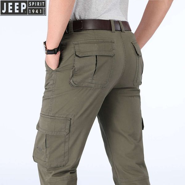 

jeep multi bagged casual men's cotton pants 3650, Blue