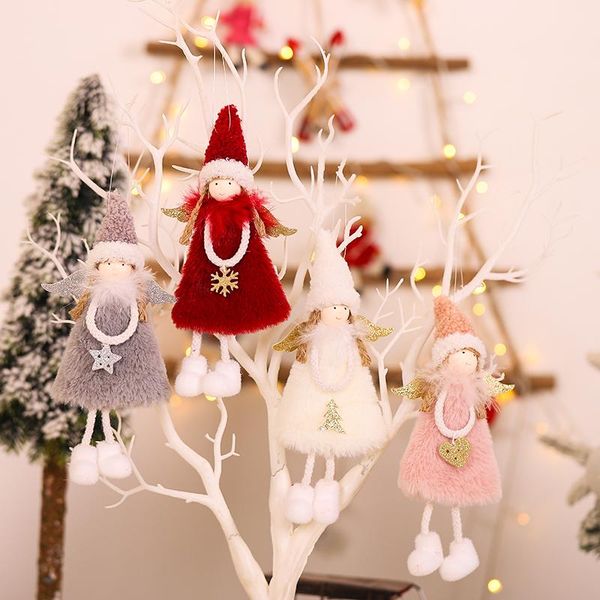 

christmas decorations 2021 latest angel dolls cute xmas tree ornament year noel deco decoration for home navidad