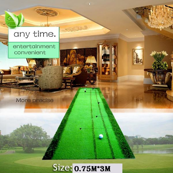 

golf training aids putting green swing mat practice device 2 holes in the 2021