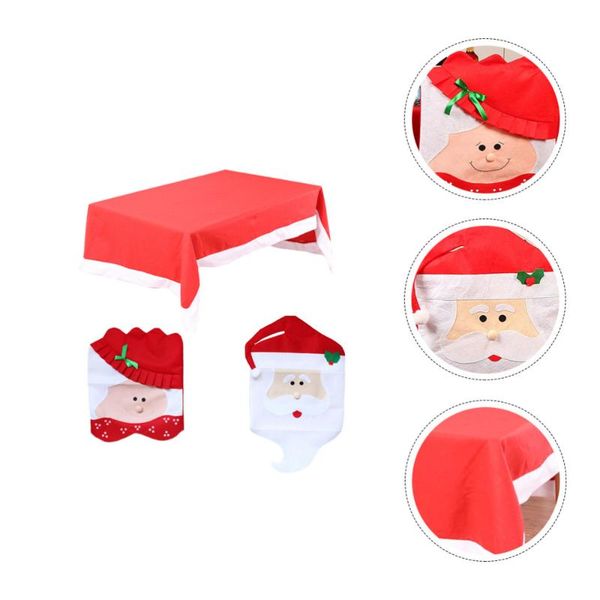 

chair covers 1 set christmas table protective cover tablecloth back decor
