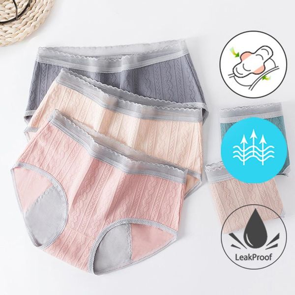 

women's panties 2pcs lace lingerie menstrual underpants briefs physiological period female sleeping underwear intimates #f, Black;pink
