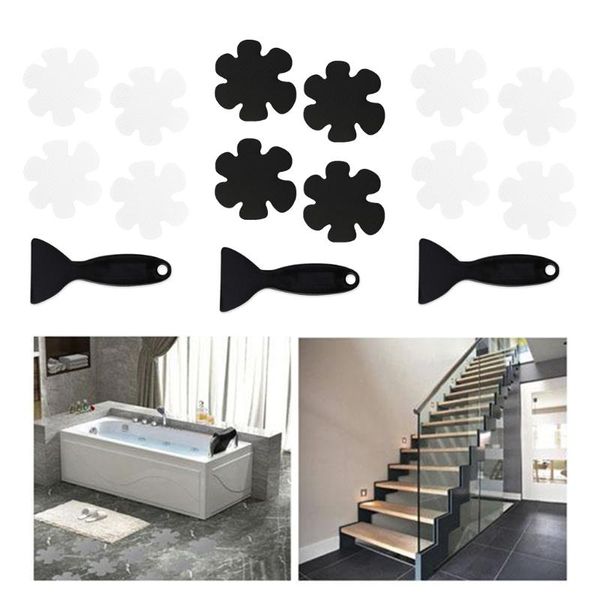 

bath mats 20pcs safety treads non-slip applique stickers bathtub shower mat