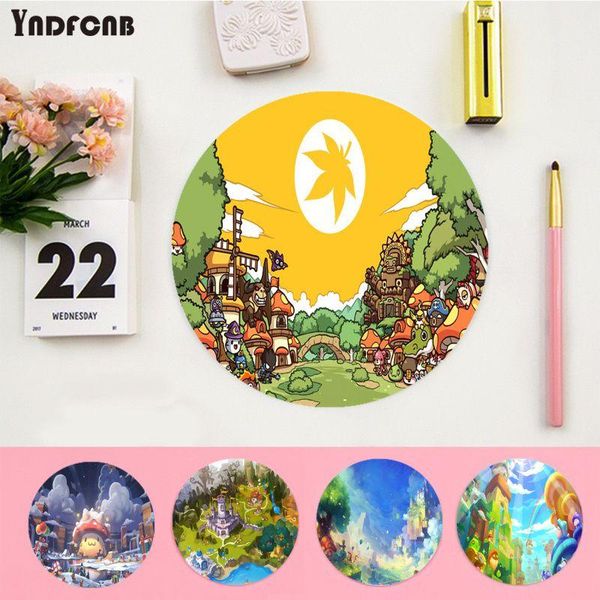 

mouse pads & wrist rests yndfcnb designs maplestory gaming round pad computer mats anti-slip lappc mice mat mousepad