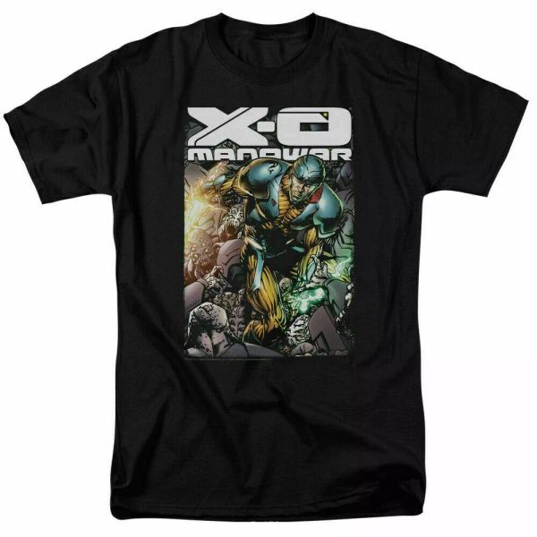 

x-o manowar pit t shirt licensed comic book tee black, White;black