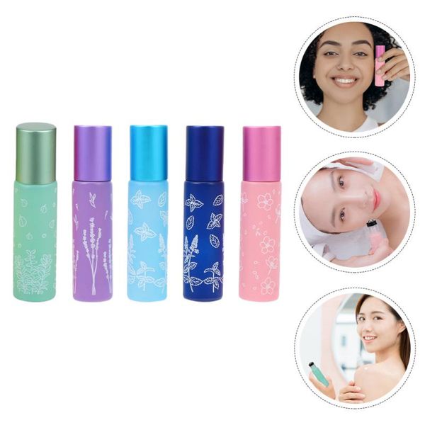 

storage bottles & jars 5pcs cosmetic essential oil roller empty containers