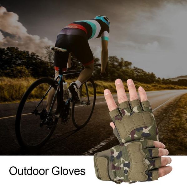 

cycling gloves 1 pair sports half-finger fitness fighting outdoor climbing size m/l/ xl, Black