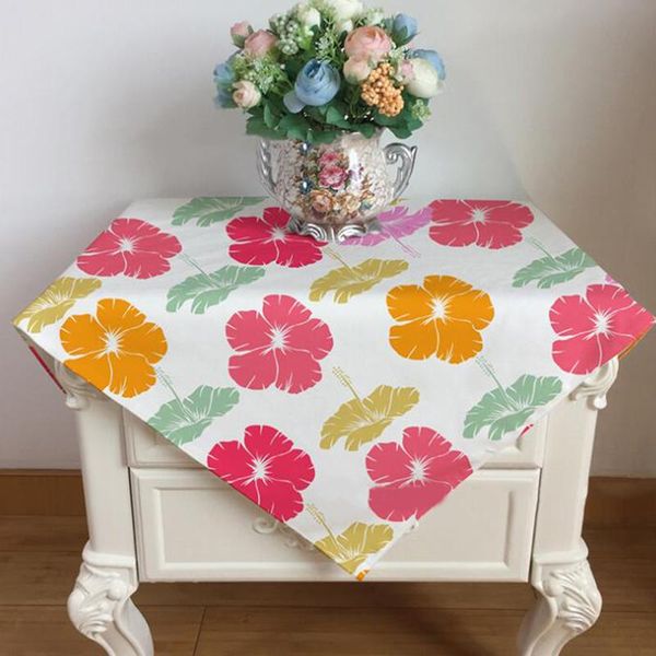 

table cloth flower tablecloth small fresh all- dust tv cover refrigerator washing machine