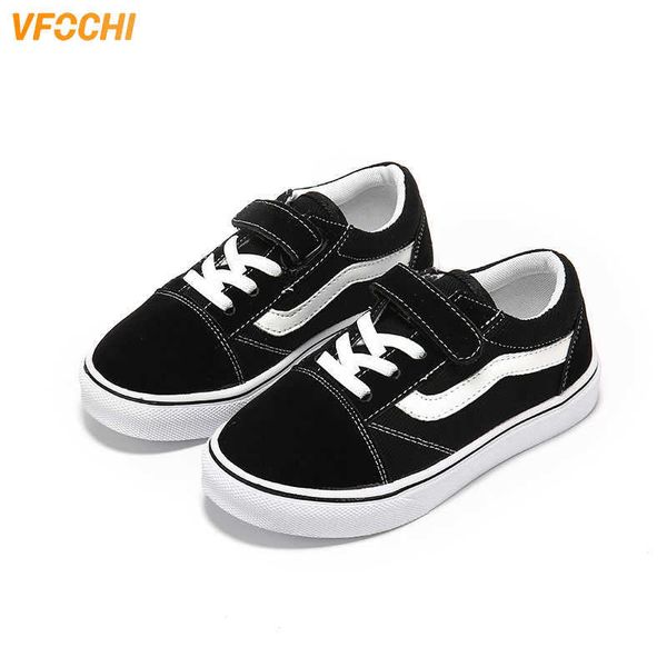 

vfochi brand new girl boy shoes for kids fashion casual children non-slip sports s girls canvas x0703, Black;red