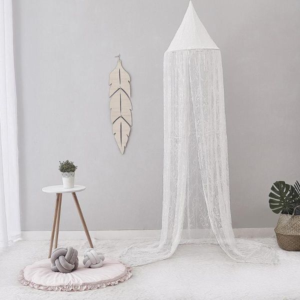 

mosquito net 270cm kids children bedroom bed curtain pointed canopy hung decor