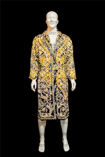 

silk hipster bath robe men's and women's designer wear home bathroom sleepwear casual luxury high-grade clothes