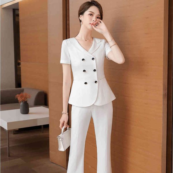 

pant more recent summer fashion suit black white pink ladies two pieces together