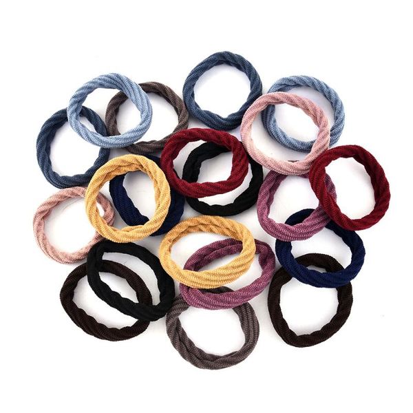 

hair accessories fashion korean seamless towel loop rope ponytail all-match rubber band set female 20 pcs