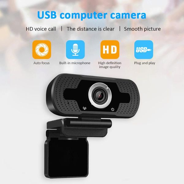 

webcams 2mp 1080p full hd 30fps webcam with built-in microphone clip-on usb driver web camera for computer pc
