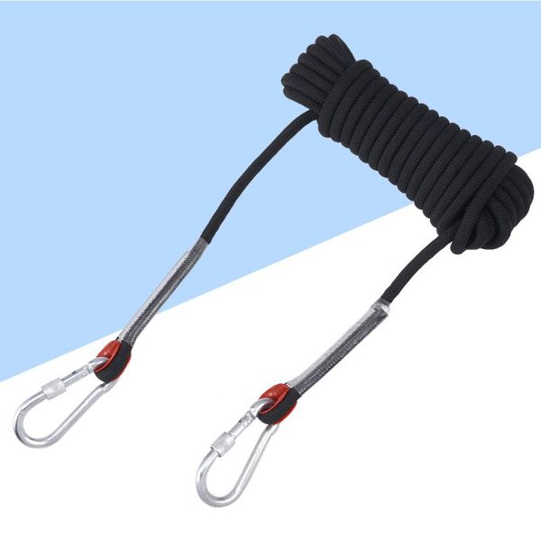 

outdoor gadgets 10m 10mm thickness tree climbing safety sling rappelling rope auxiliary cord equipment (random color)